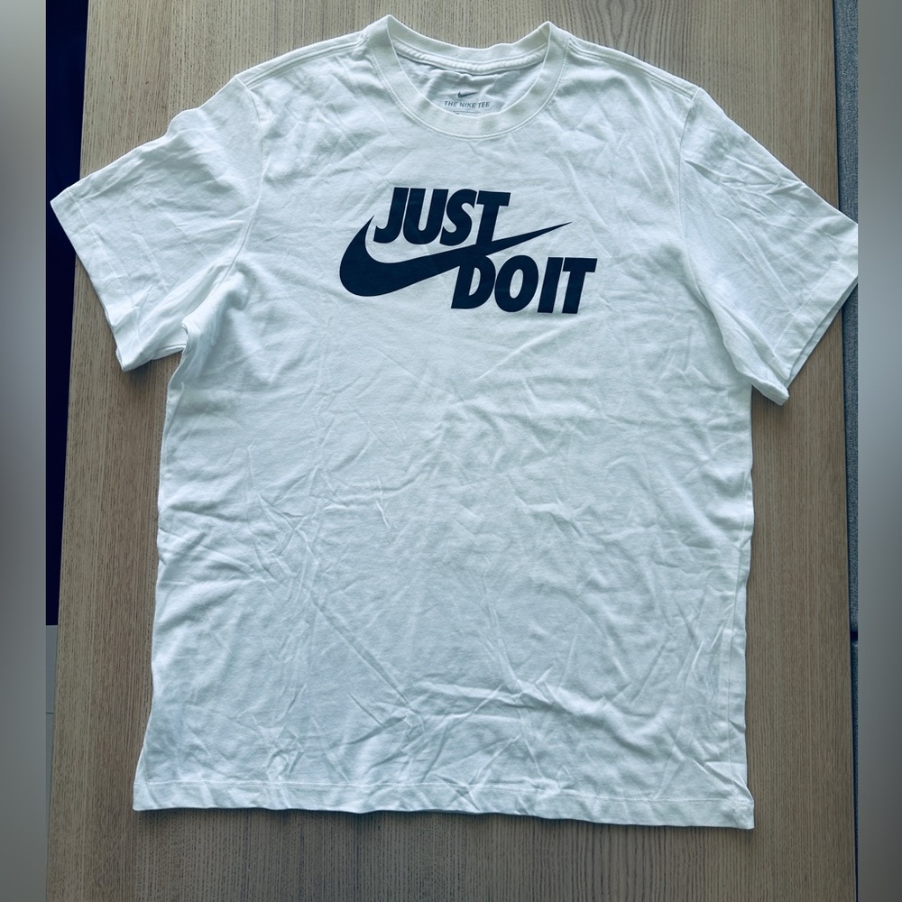 Nike Tee “Just Do It” T-Shirt Men’s Size XL White NWOT